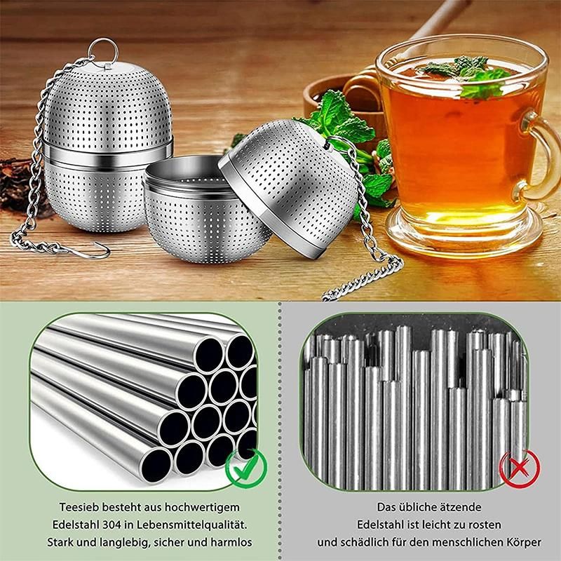 Reusable Stainless Steel Tea Infuser Creative Tea Strainer With Hook Fine Mesh Coffee Filter Teapot Cup Spice Strainer