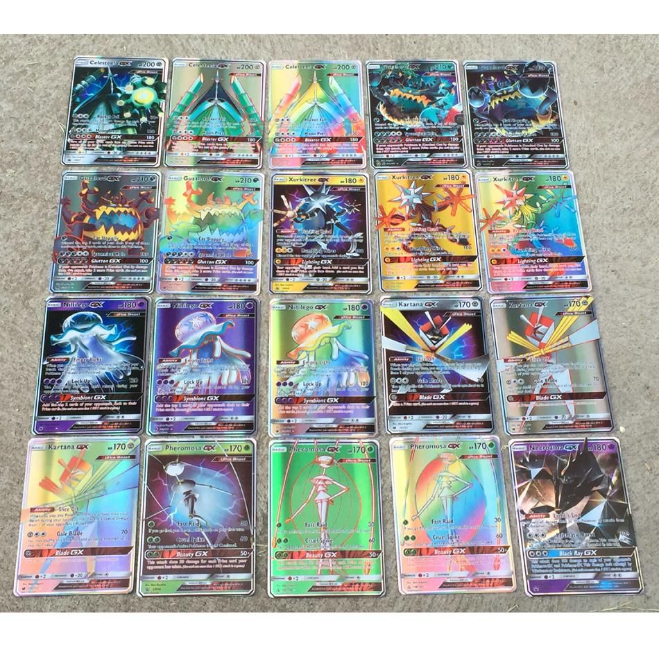 100 Pieces200PiecesSet Game Shiny Pokemon Cards English