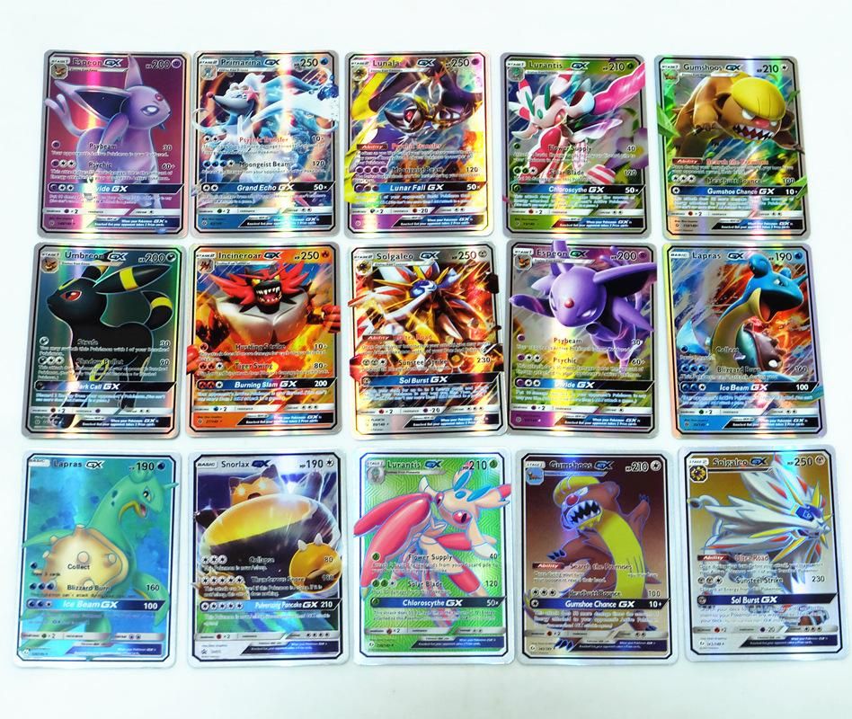100 Pieces200PiecesSet Game Shiny Pokemon Cards English