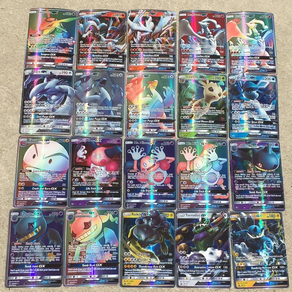 100 Pieces200PiecesSet Game Shiny Pokemon Cards English