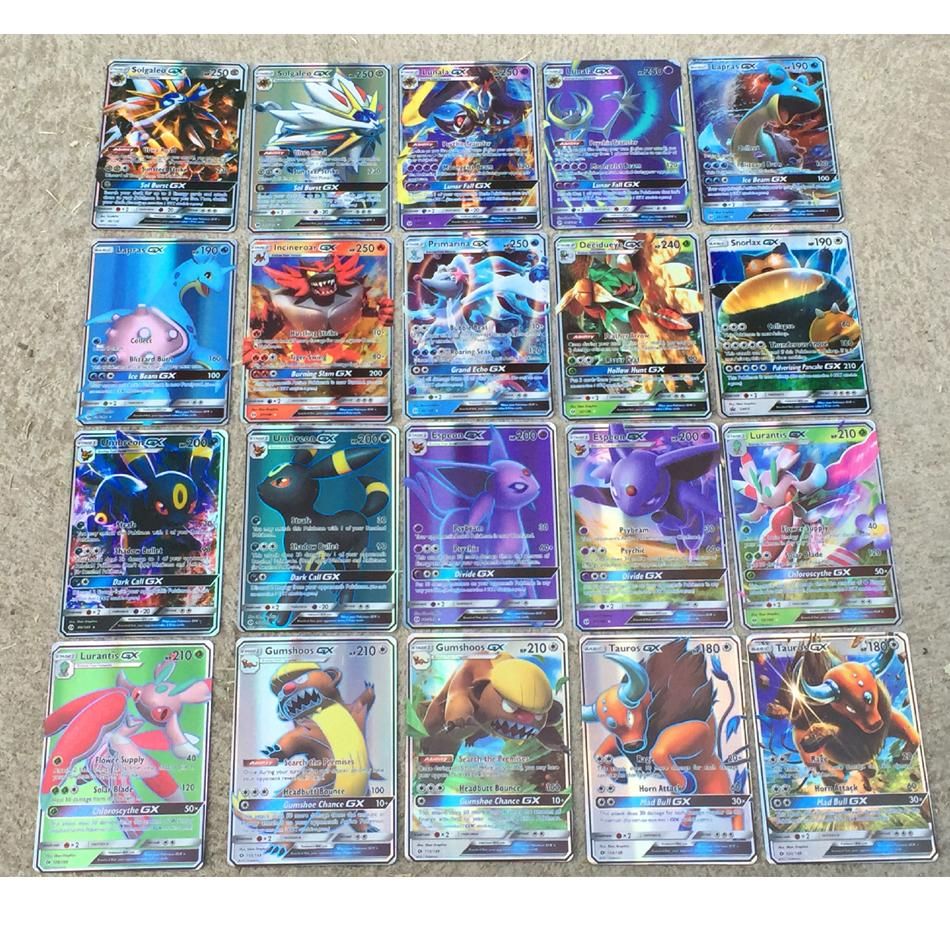 100 Pieces200PiecesSet Game Shiny Pokemon Cards English