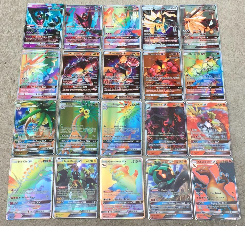 100 Pieces200PiecesSet Game Shiny Pokemon Cards English