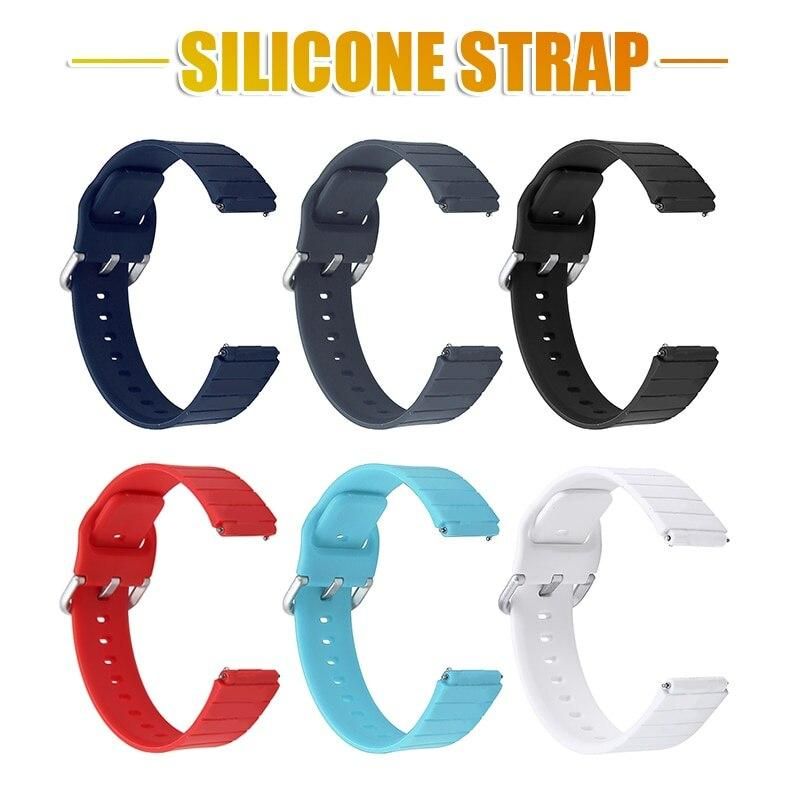 19 mm Watchbands For Xiaomi Haylou Solar Sport Replacement Strap Casual Silicone Adjustable Wrist Band Watch Accessories