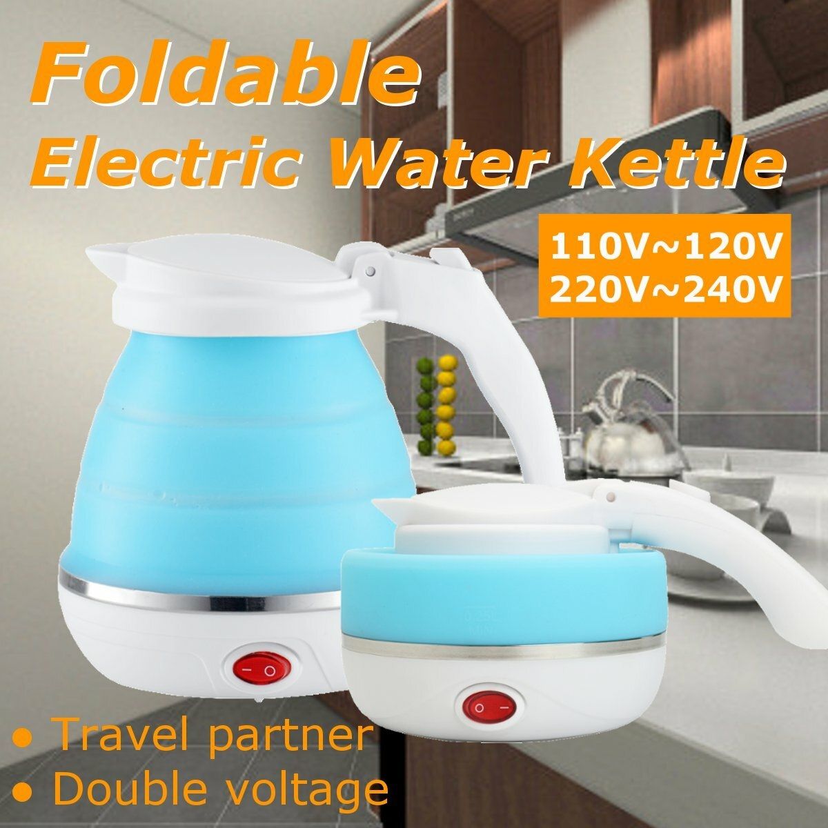 Portable Foldable Kettle Electric Boiled Water
