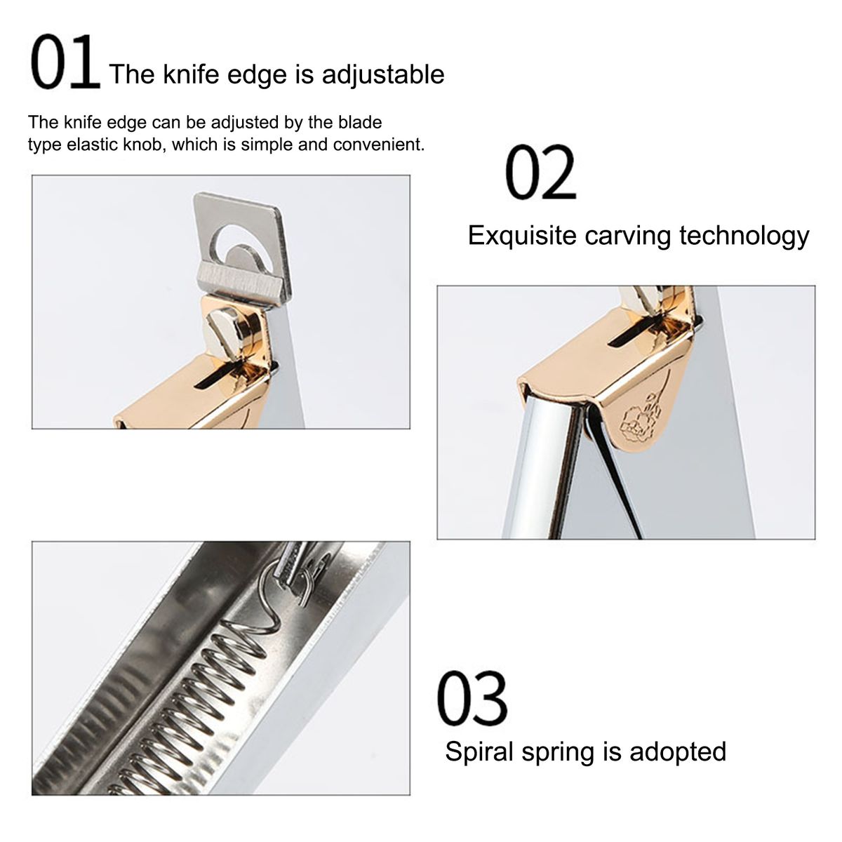 Nail Tip Clipper Nail Edge Cutter Adjustable Stainless Steel