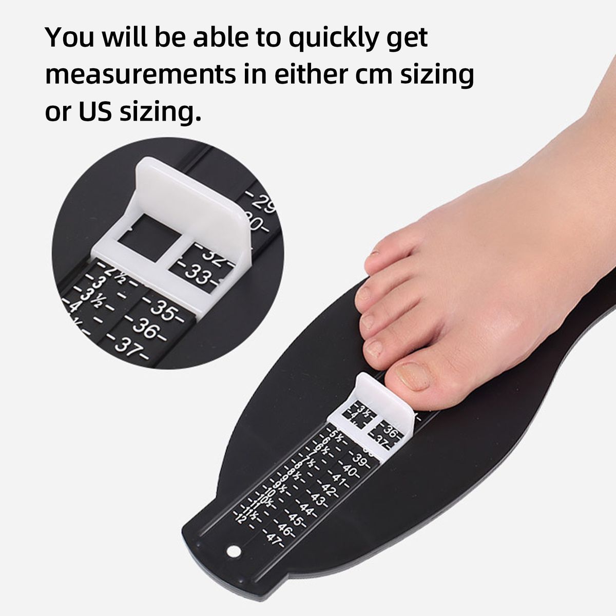 Foot Measuring Device For Kids Toddlers Adult Shoe Sizer