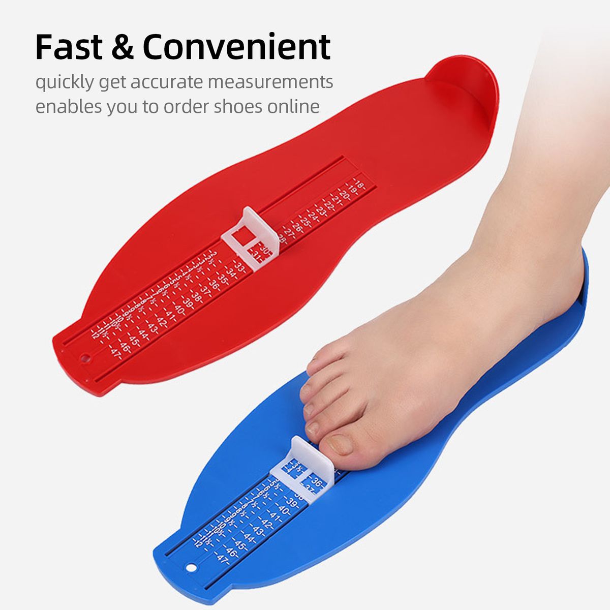 Foot Measuring Device For Kids Toddlers Adult Shoe Sizer