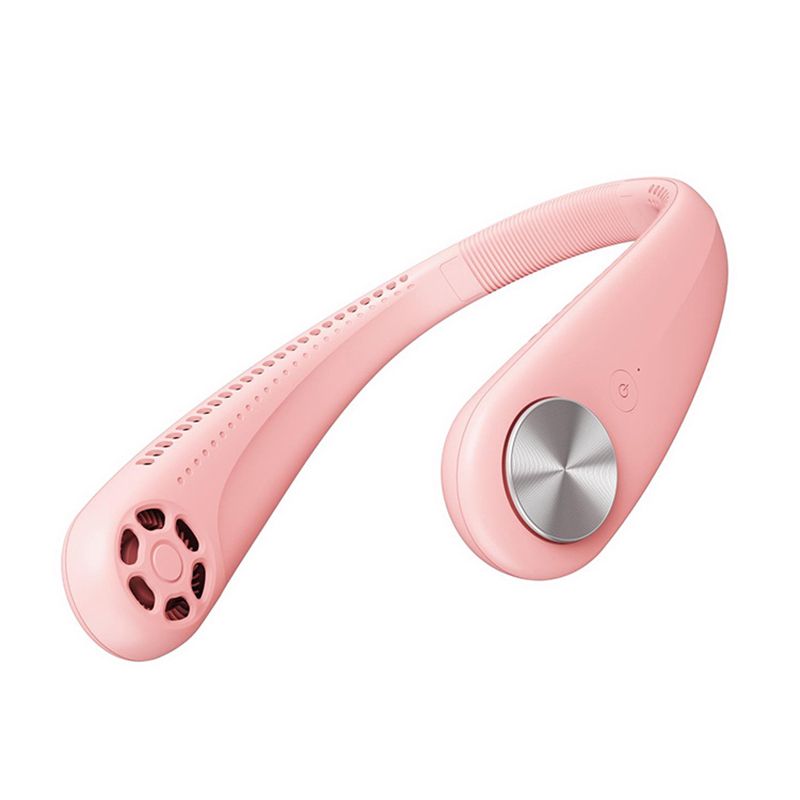 With Quiet Portable 2020 Battery In Micro Rechargeable Mini Cooler USB 1 Fan Ultra Wind Air Handheld Fan Wearable Neck 2