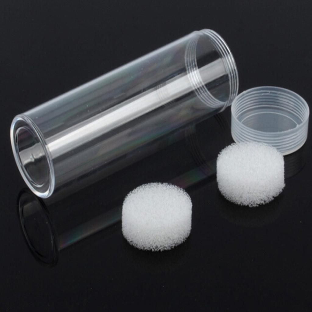 20Pcs/set Protective Tube Holder Clear Round Cases Coin Storage