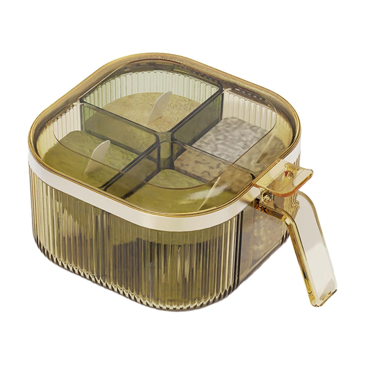 Seasoning Box Combination Sugar Salt Condiment Jar Yellow