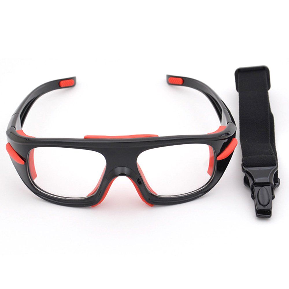 Explosion-Proof Basketball Glasses Football Goggles Protective Frame Black