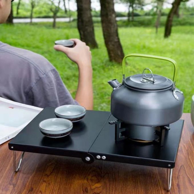 Folding Camping Table Gas Stove Stand Windproof Picnic