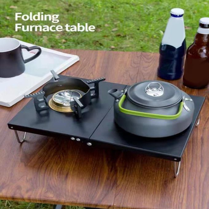 Folding Camping Table Gas Stove Stand Windproof Picnic