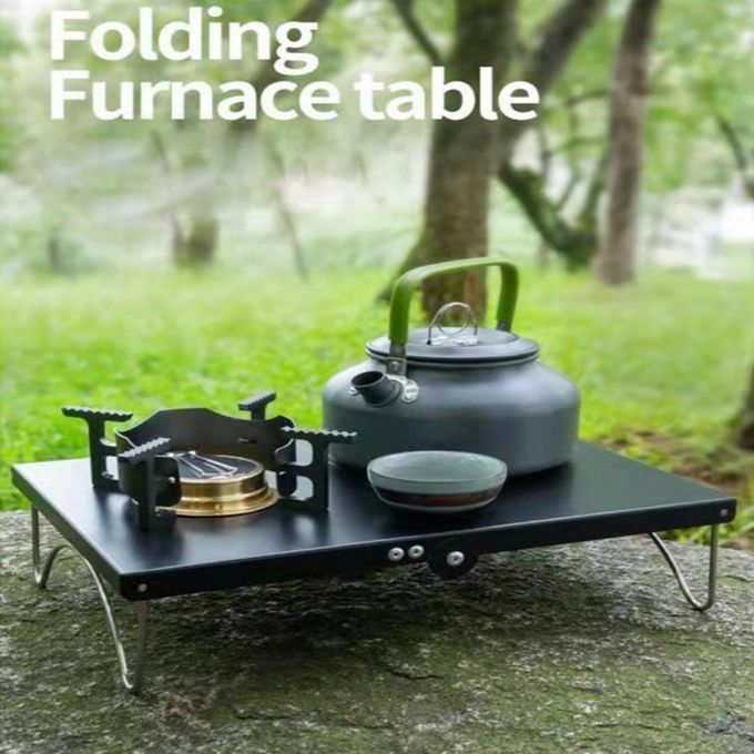 Folding Camping Table Gas Stove Stand Windproof Picnic