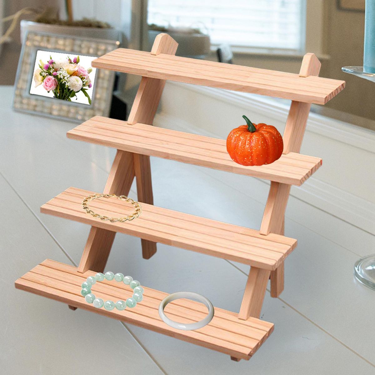 Earring Rings Organizer Sturdy Girls Women Gifts Wood