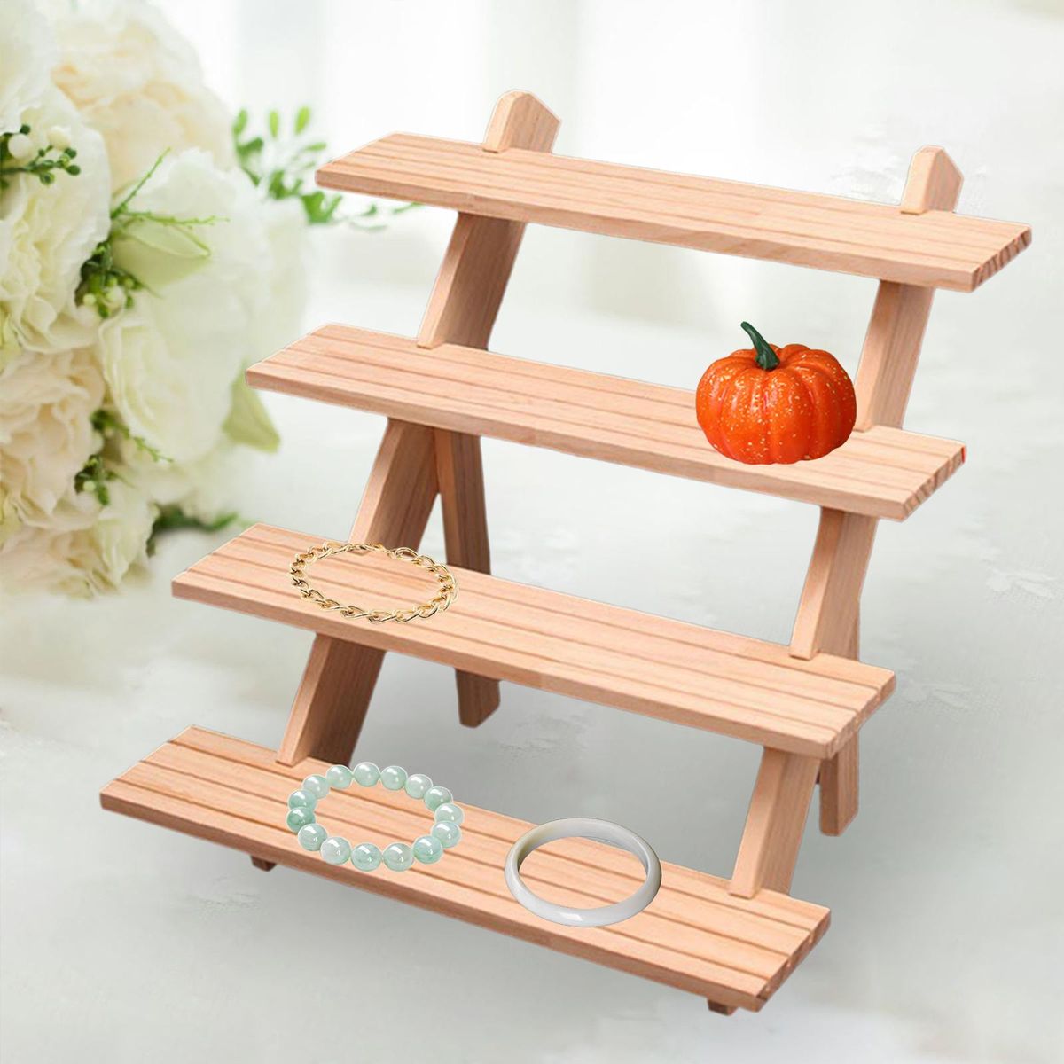 Earring Rings Organizer Sturdy Girls Women Gifts Wood