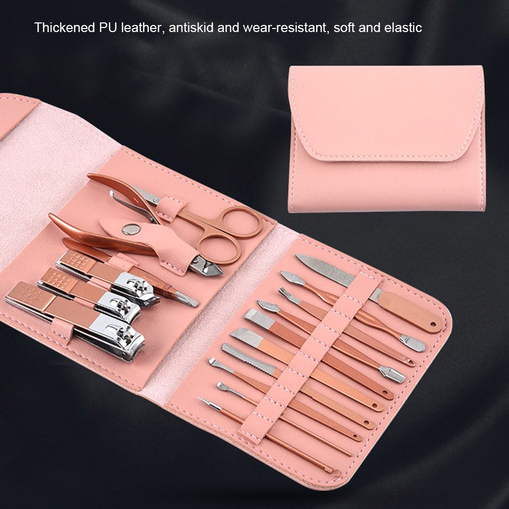 16pcs Manicure Pedicure Set Finger Toe Nail Clippers