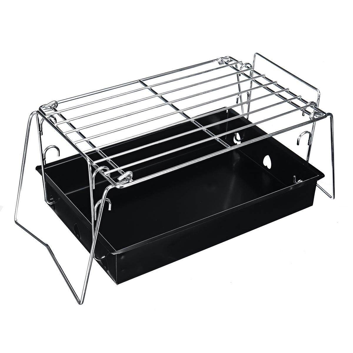 Portable Metal BBQ Grill Folding Outdoor Home Camping Travel Charcoal Stove