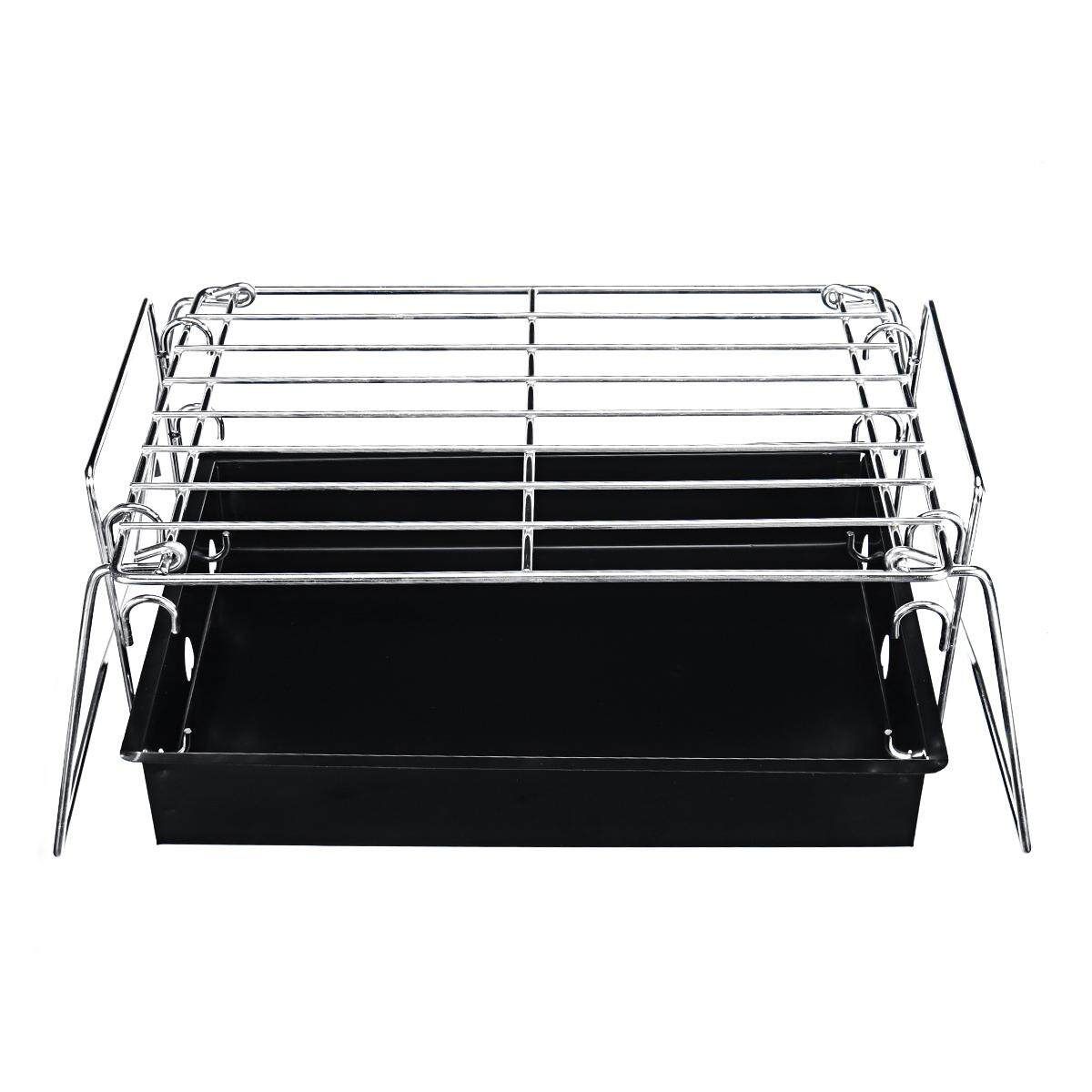 Portable Metal BBQ Grill Folding Outdoor Home Camping Travel Charcoal Stove