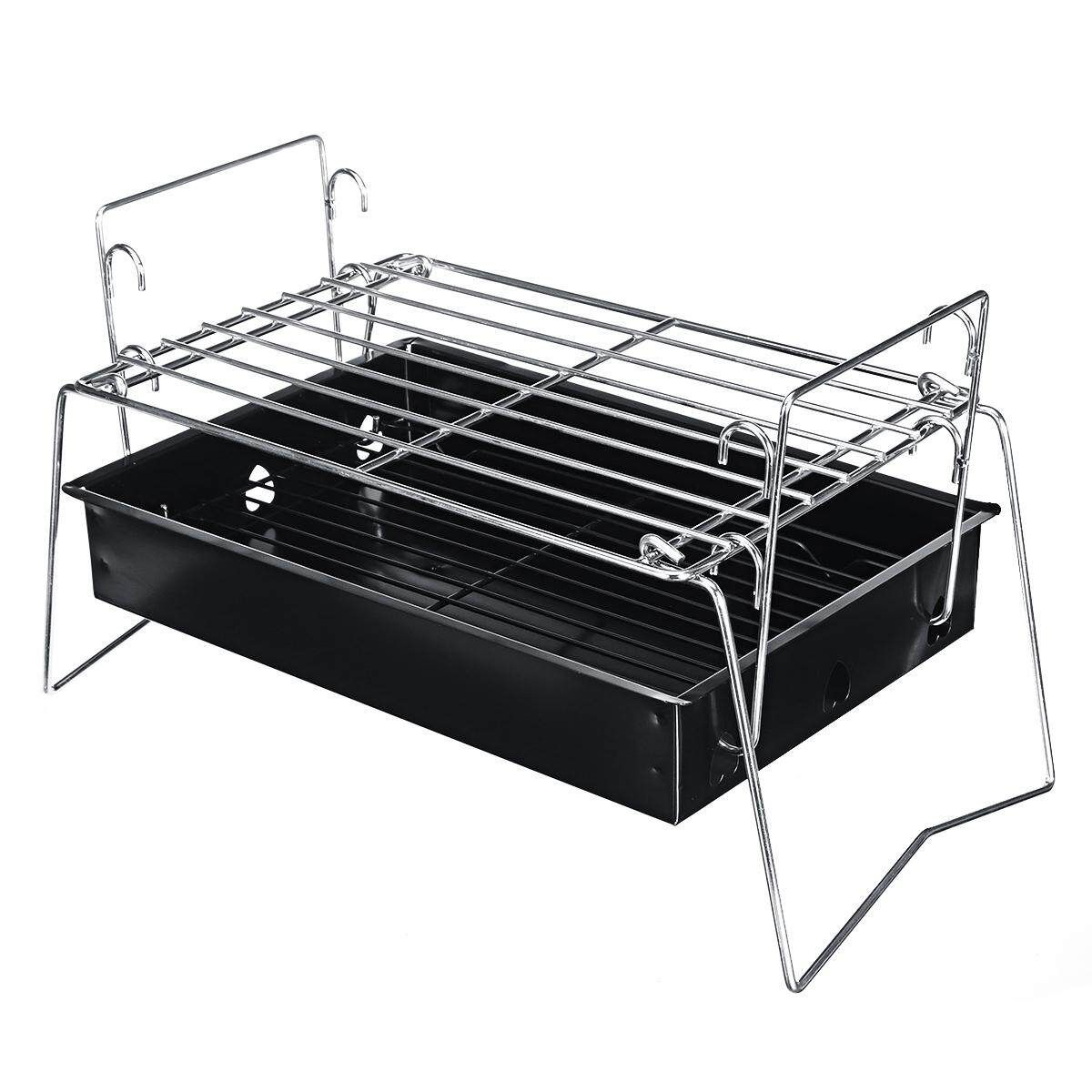 Portable Metal BBQ Grill Folding Outdoor Home Camping Travel Charcoal Stove