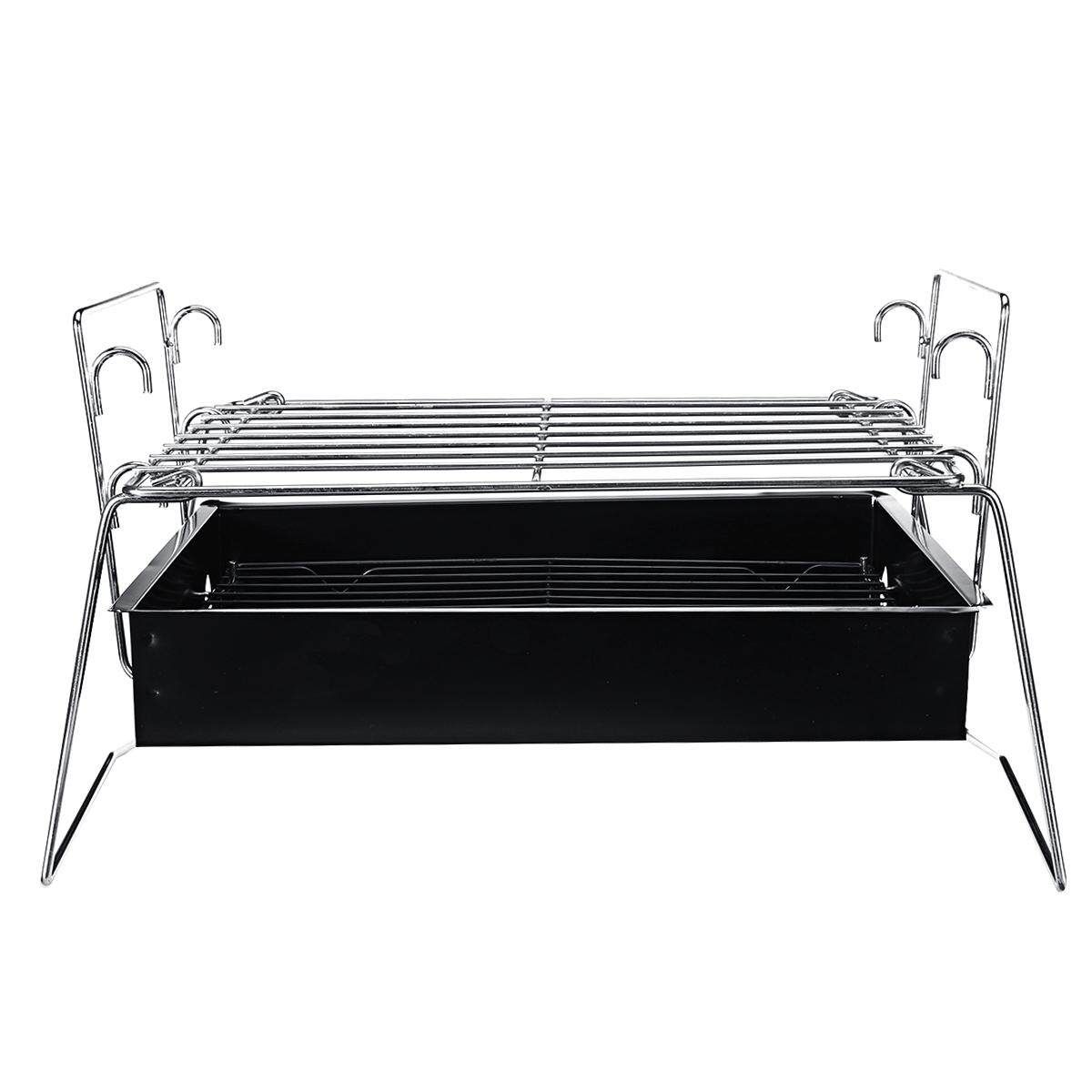 Portable Metal BBQ Grill Folding Outdoor Home Camping Travel Charcoal Stove