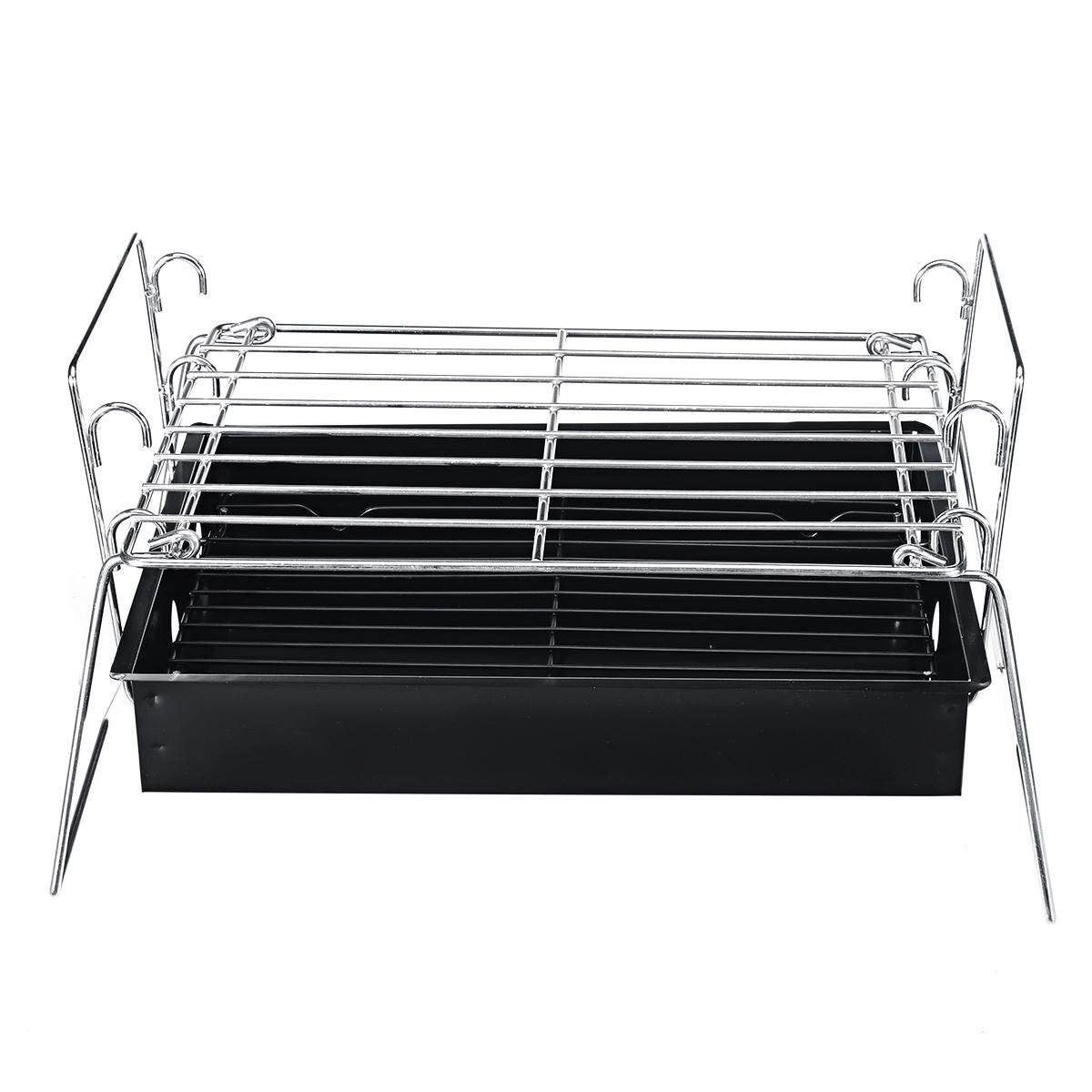 Portable Metal BBQ Grill Folding Outdoor Home Camping Travel Charcoal Stove