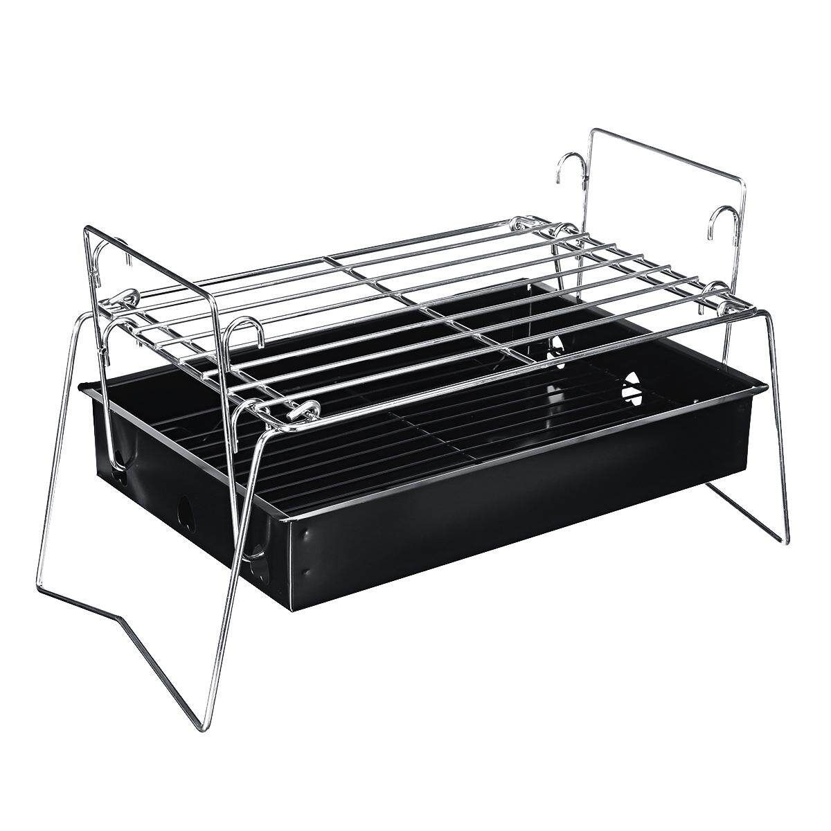 Portable Metal BBQ Grill Folding Outdoor Home Camping Travel Charcoal Stove