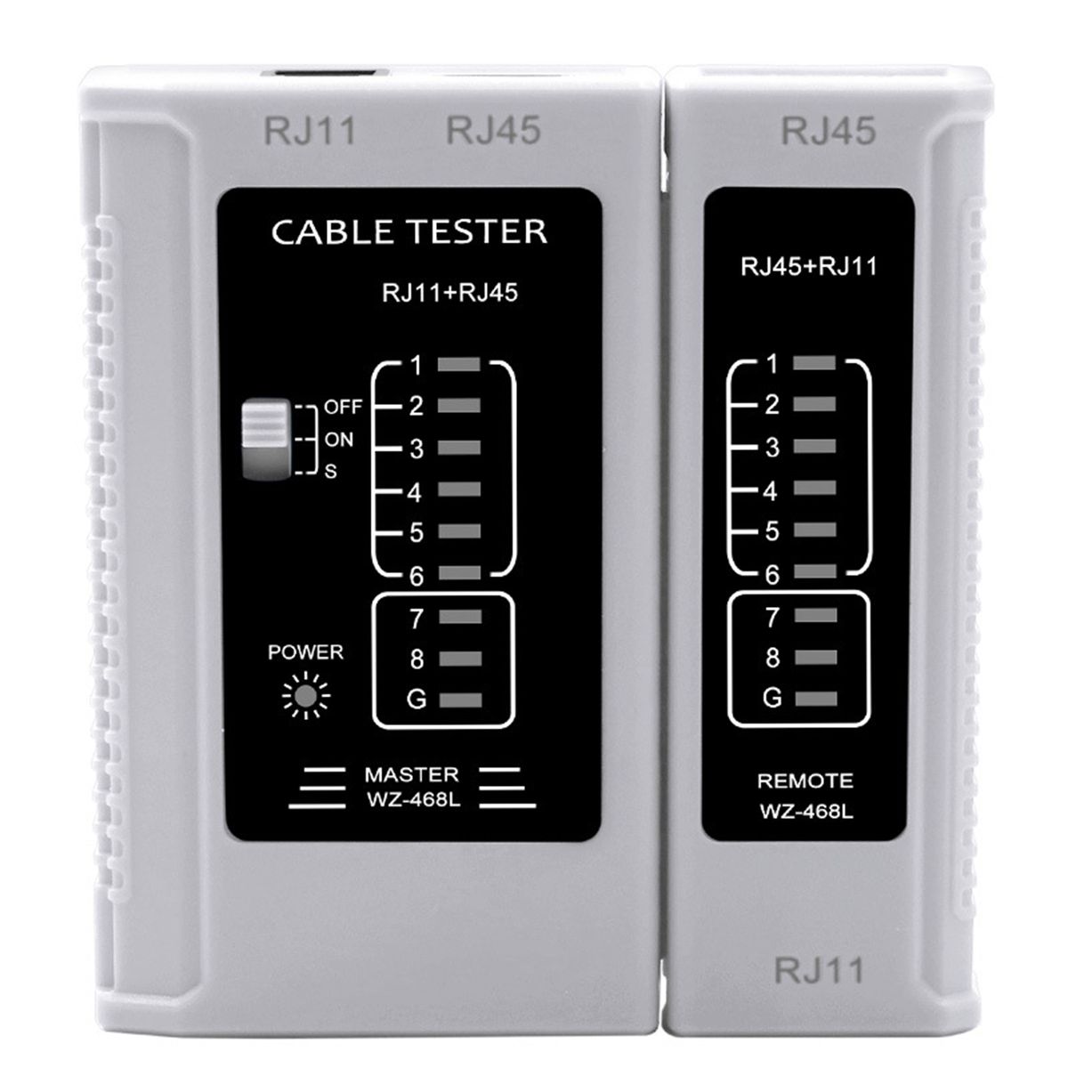 RJ45 RJ11 Network Cable LAN Tester Wire Telephone-White