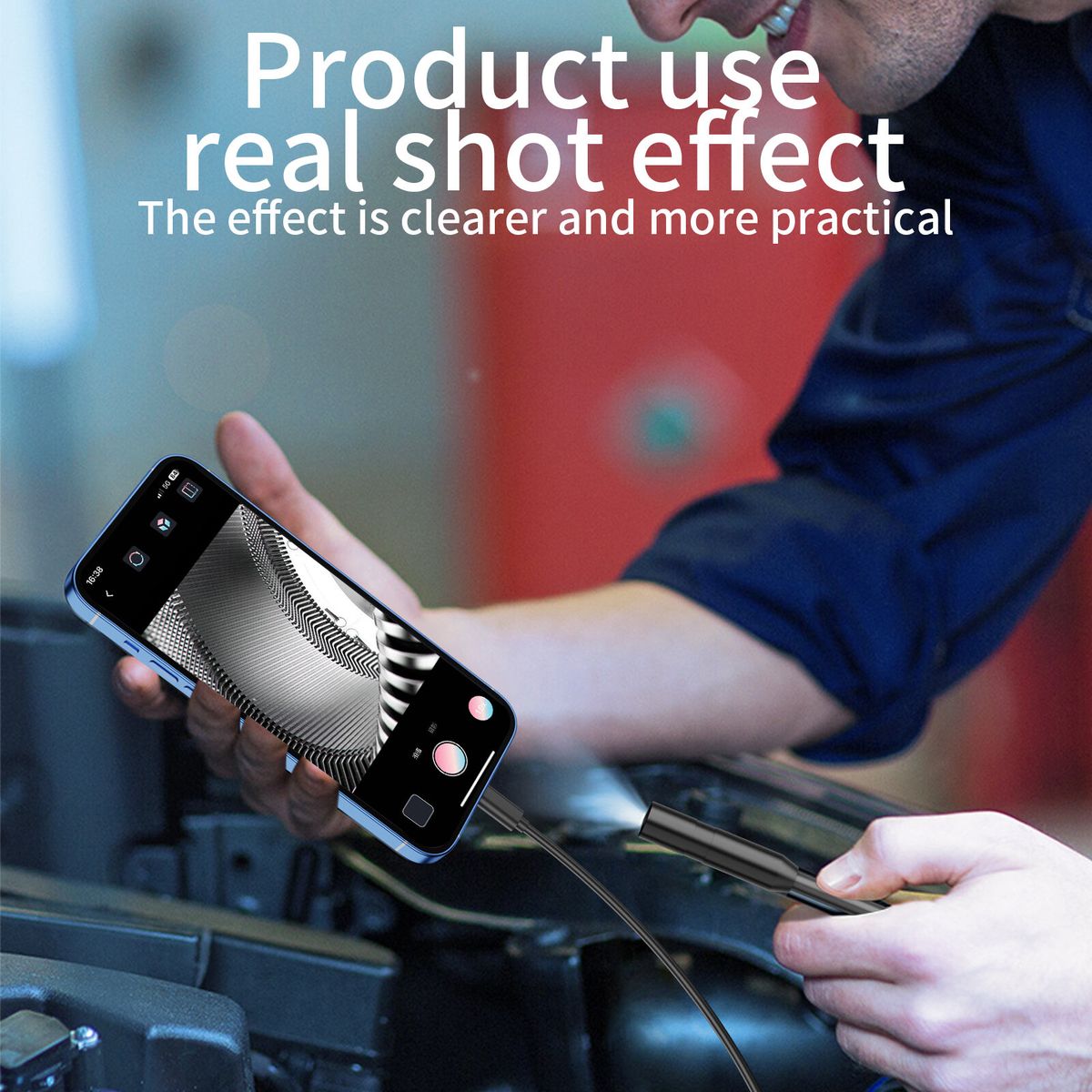 IOS Soft LineEndoscope Camera For IPhone APPLE 8MM Cars