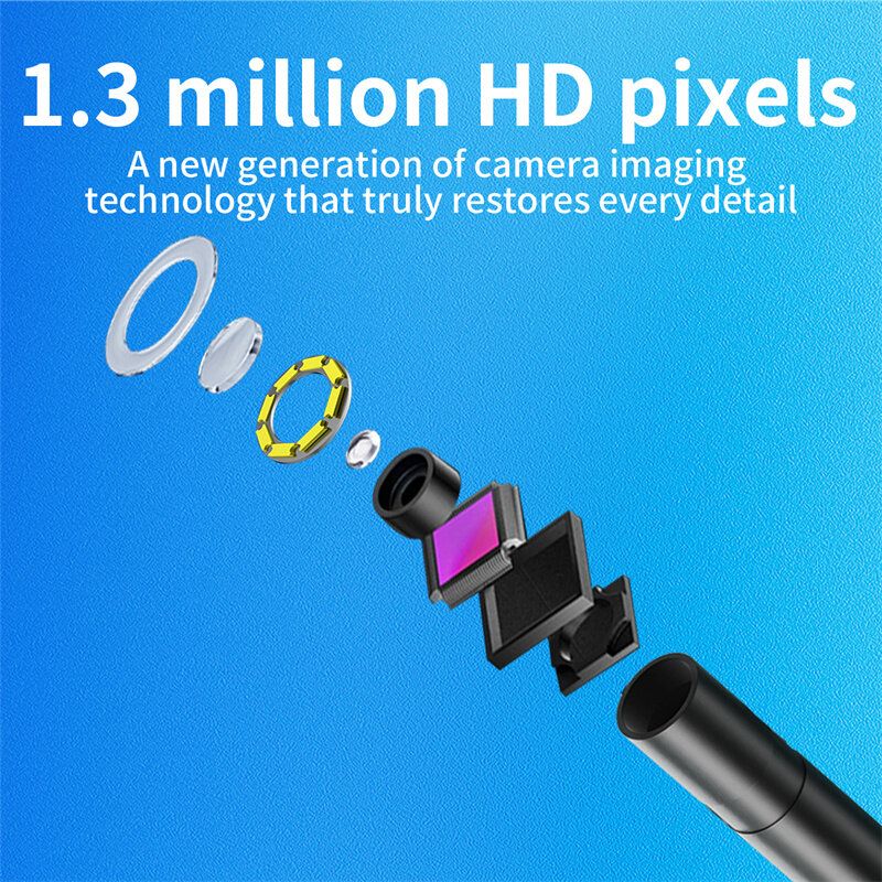 IOS Soft LineEndoscope Camera For IPhone APPLE 8MM Cars