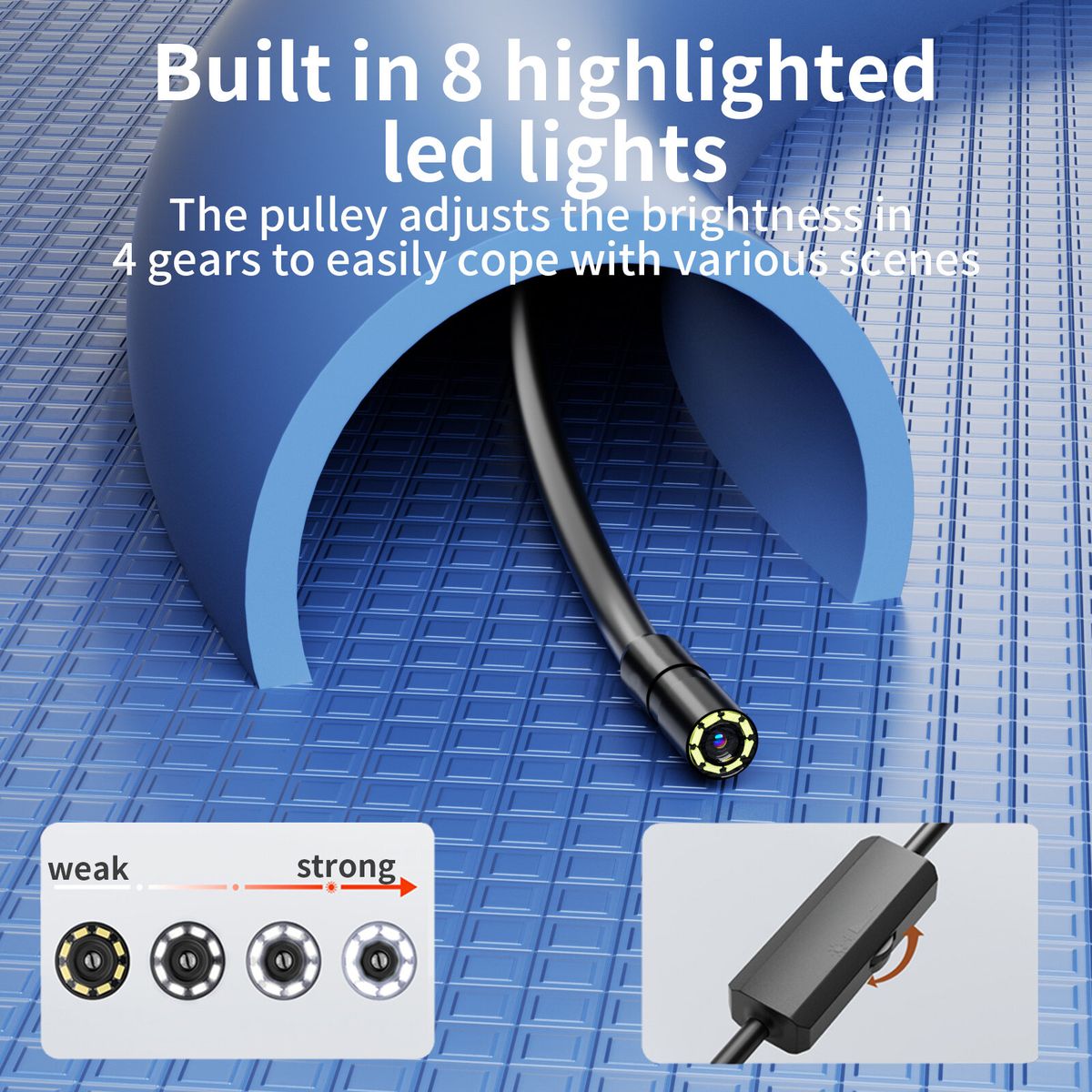 IOS Soft LineEndoscope Camera For IPhone APPLE 8MM Cars