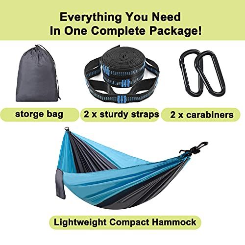 Double  Single Camping Hammock Outdoor Lightweight Portable