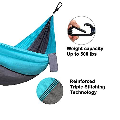 Double  Single Camping Hammock Outdoor Lightweight Portable