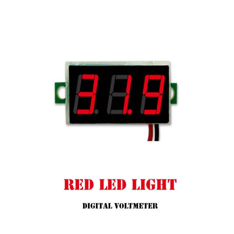 Mini DC2.5-32V LED 3-Digital Display 2 Wires Adjustable