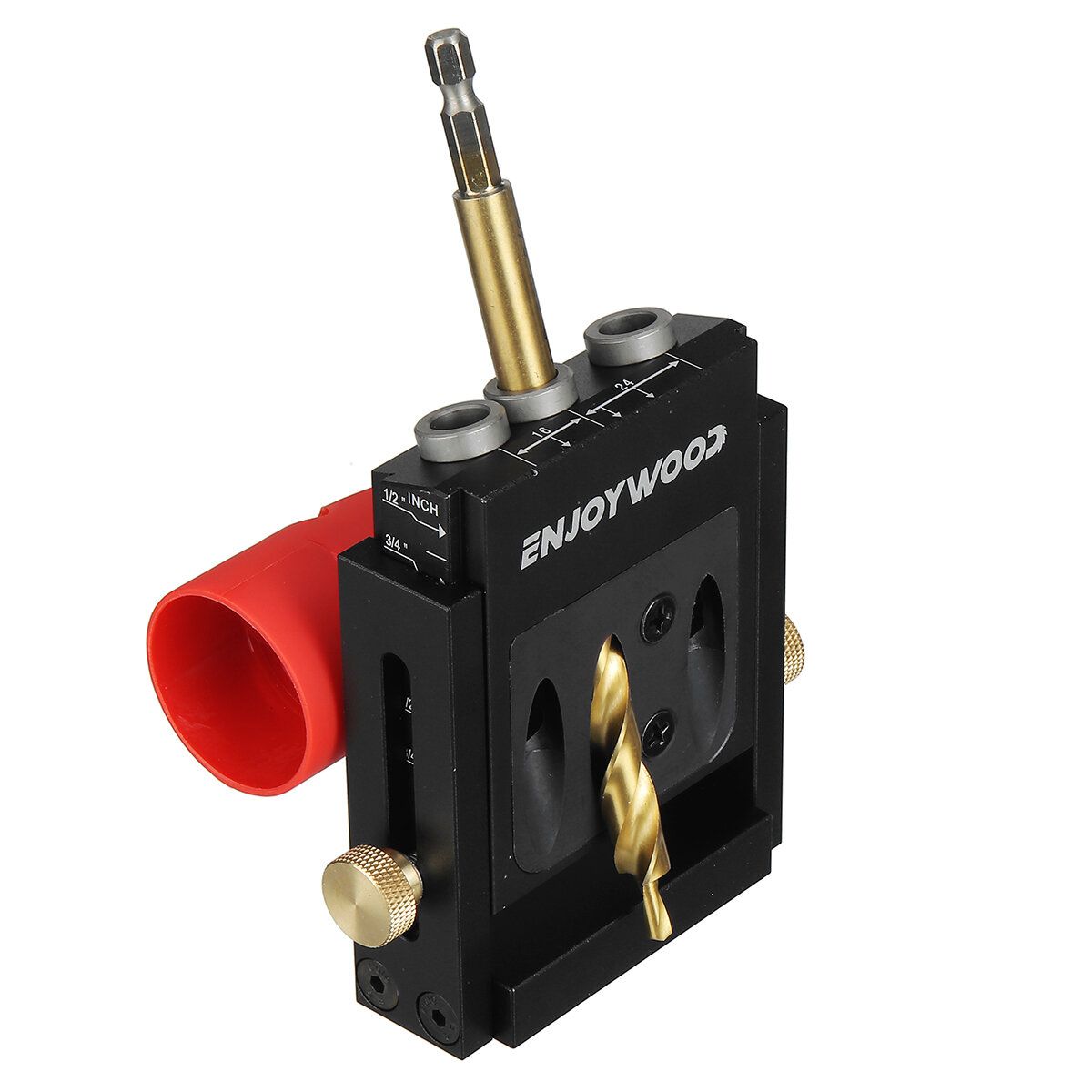 ENJOYWOOD XK4 Pocket Hole Jig Kit Aluminum Alloy Adjustable