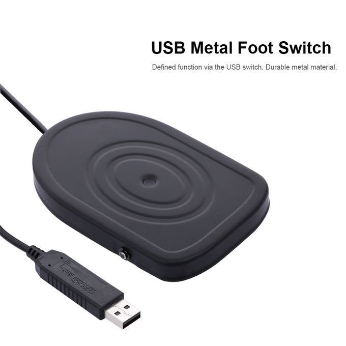USB Metal Foot Switch Operated Pedal Controller One Key