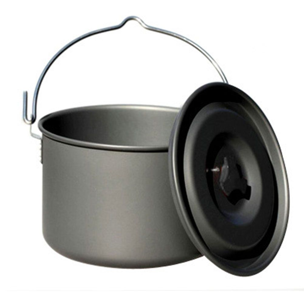 5-8 People Outdoor Camping Pot Aluminum Alloy Large Hanging