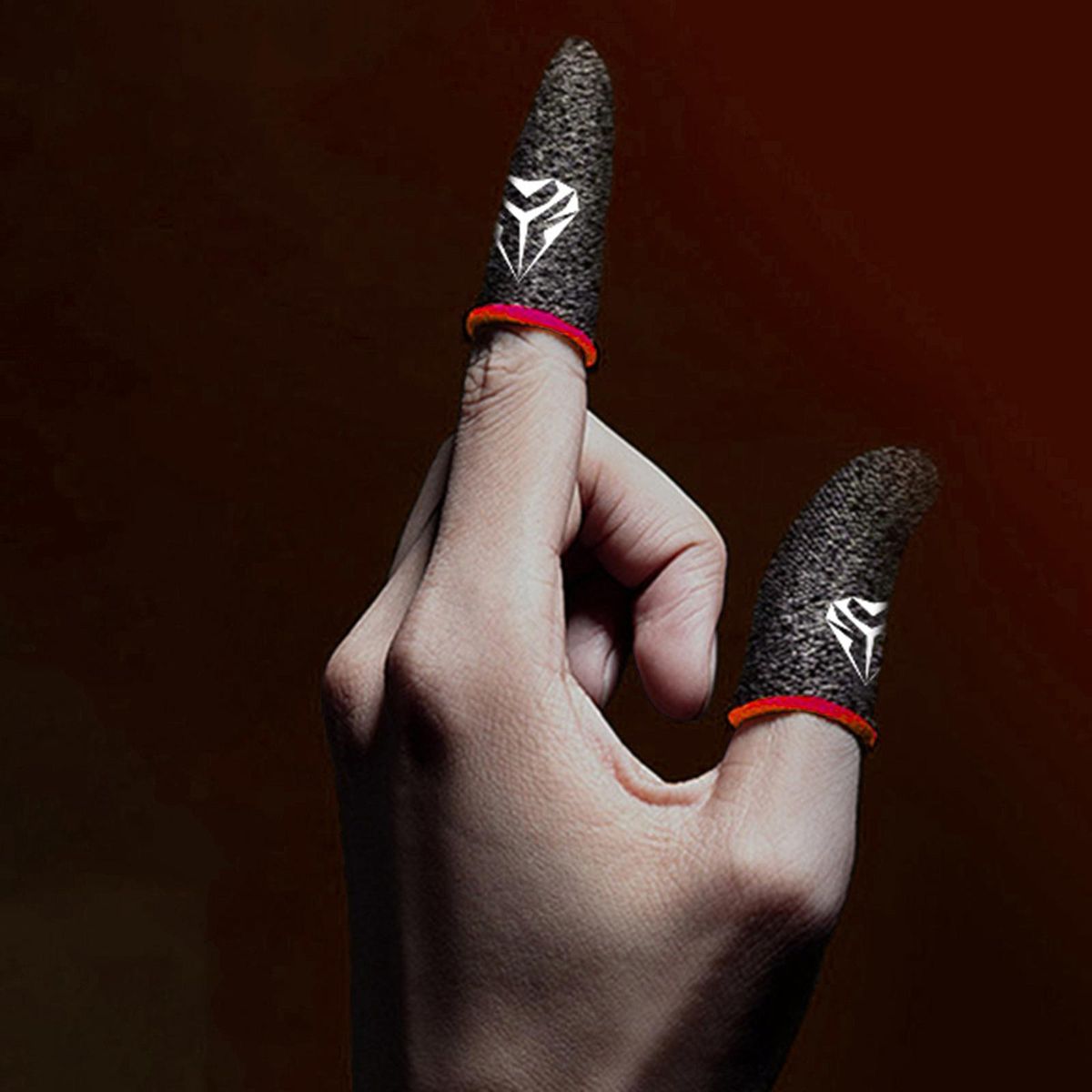 Game Controller Mobile Finger Sleeve Sweat Proof Gaming Thumb Red