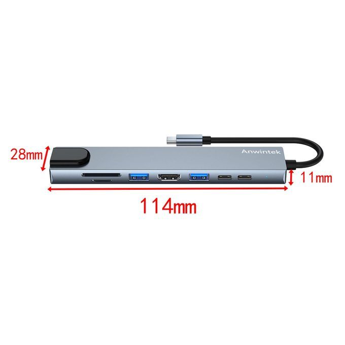 USB C Docking Station For Windows Compact SD/TF Reader Type C Hub For