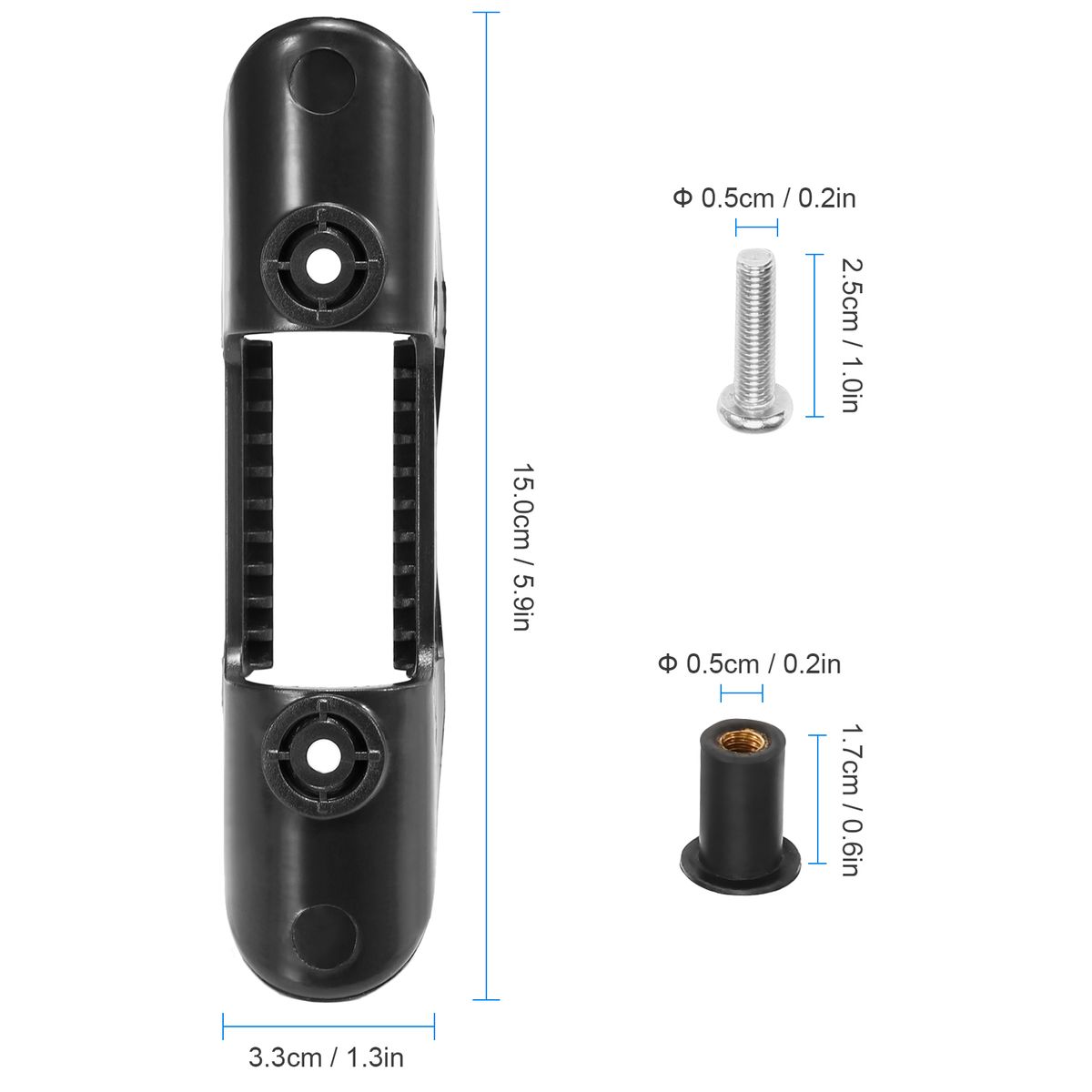 4pcs Kayak Paddle Holders Safety Paddle Deck Mounted Clips