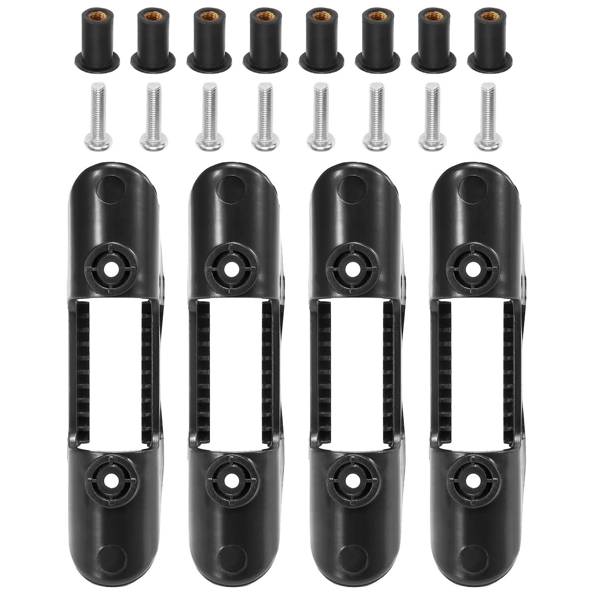 4pcs Kayak Paddle Holders Safety Paddle Deck Mounted Clips