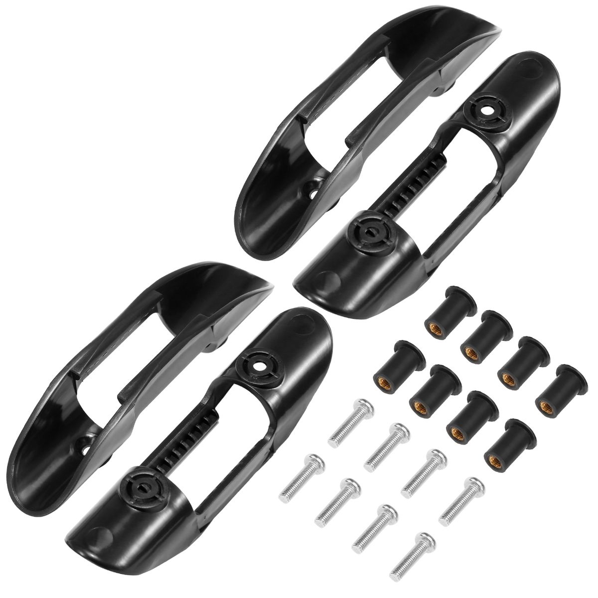 4pcs Kayak Paddle Holders Safety Paddle Deck Mounted Clips