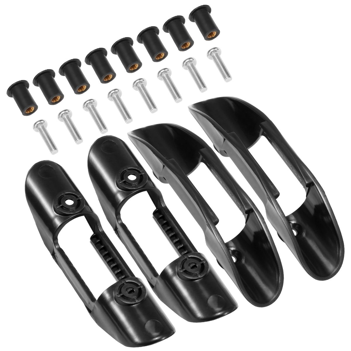 4pcs Kayak Paddle Holders Safety Paddle Deck Mounted Clips
