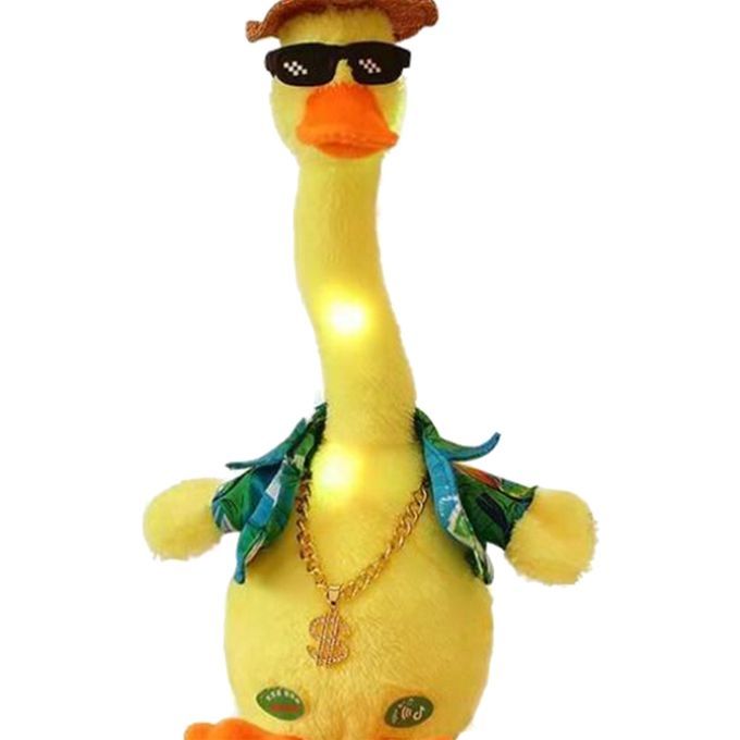 Funny Dancing Duck Plush Interactive Toy Shake Swing B English USB