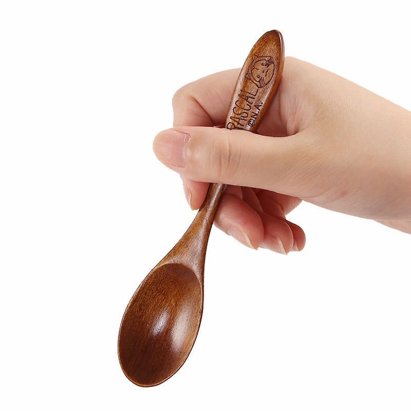 Mini Wooden Condiments Ice-cream Sugar Salt Spoons Small