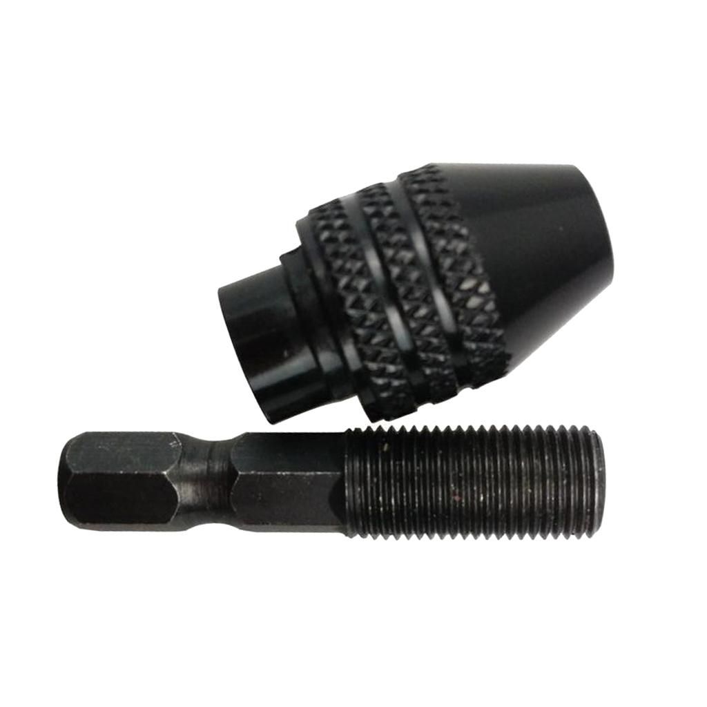 3 Jaw Keyless Drill Chuck 0.3-3.2mm  Drive Shank Mini Pin Quick