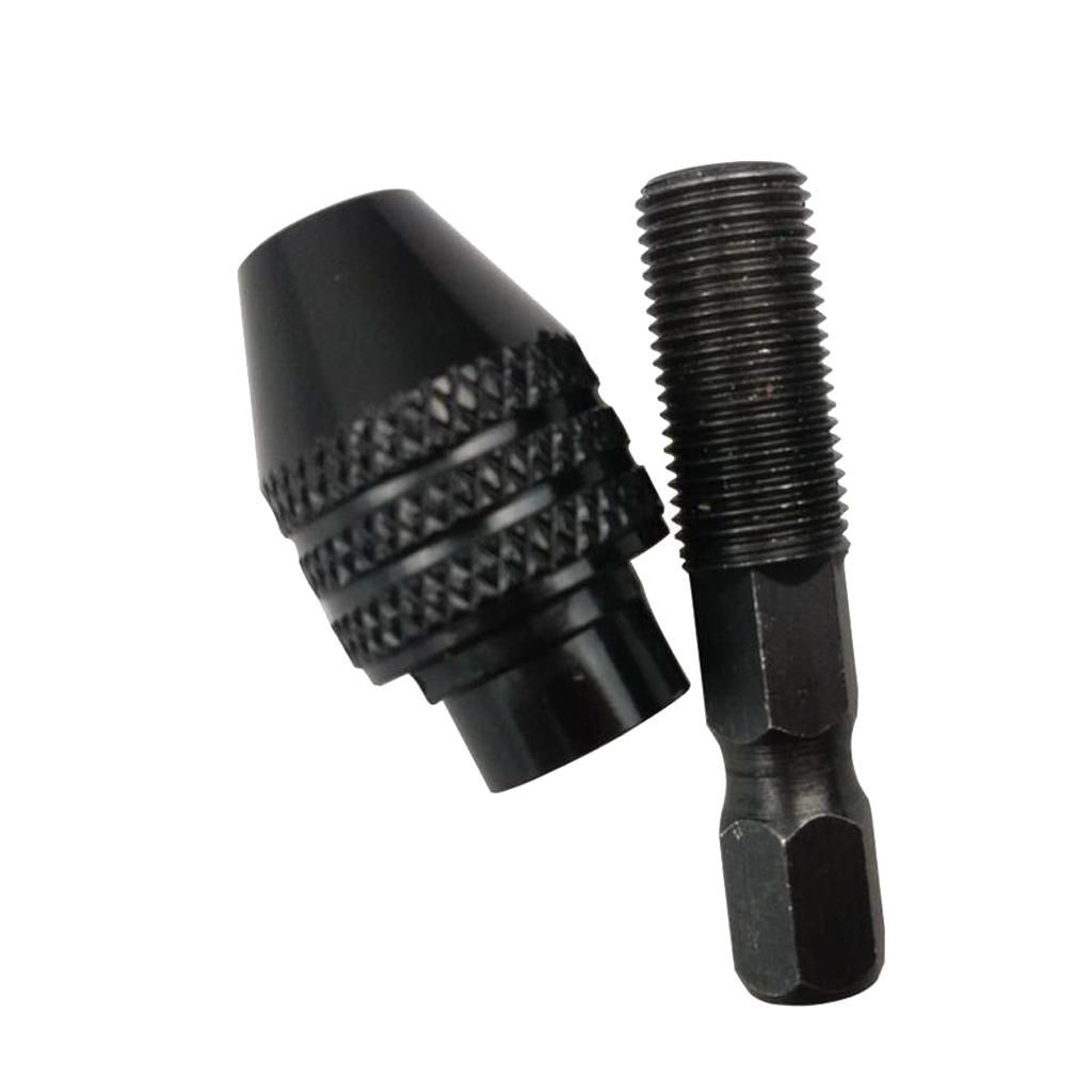 3 Jaw Keyless Drill Chuck 0.3-3.2mm  Drive Shank Mini Pin Quick