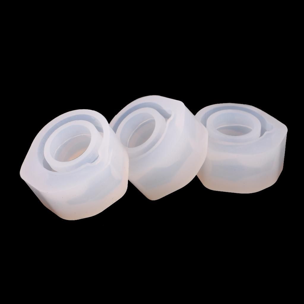 3 Pieces Mixed Size DIY Ring Silicone Mold Resin Casting Mould For