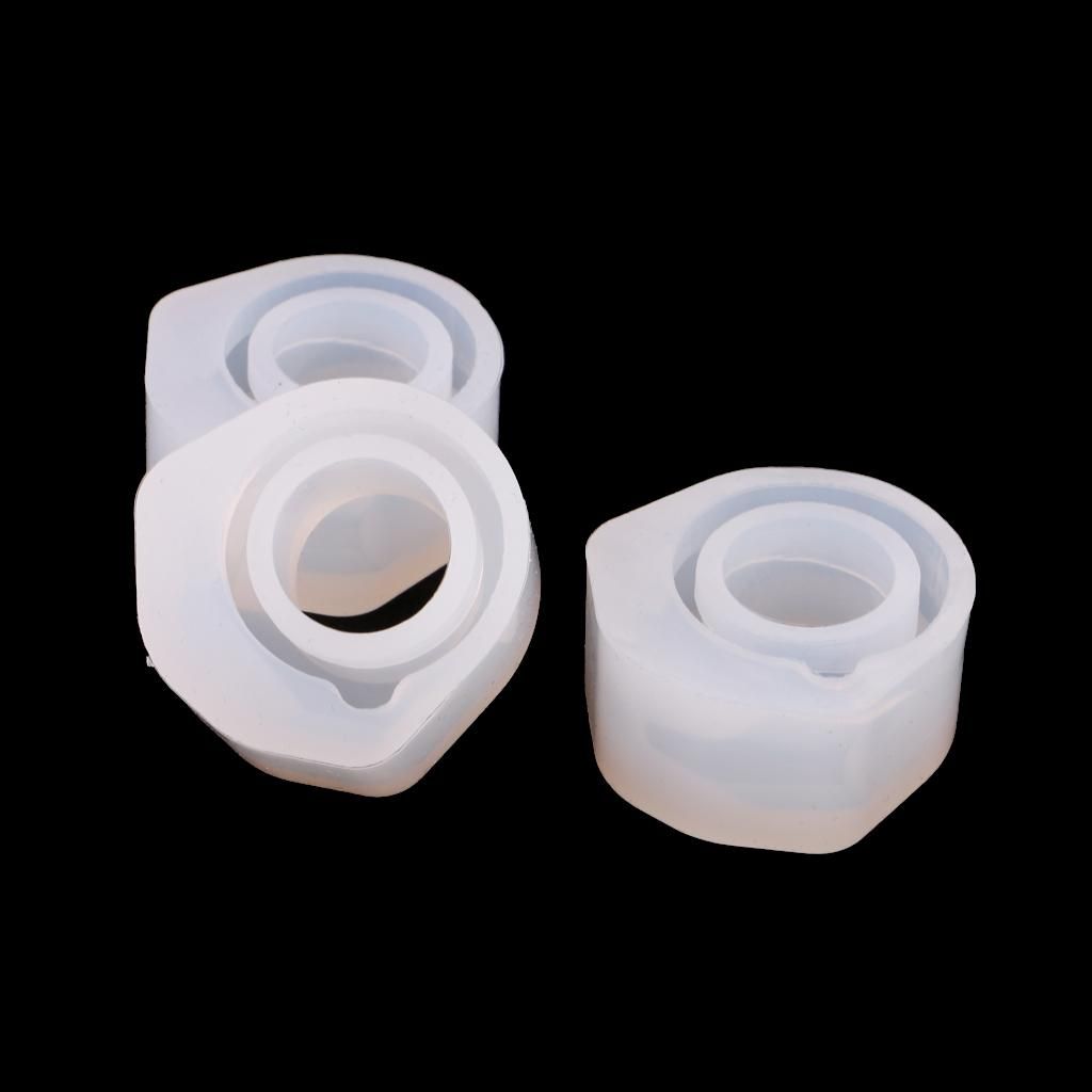 3 Pieces Mixed Size DIY Ring Silicone Mold Resin Casting Mould For