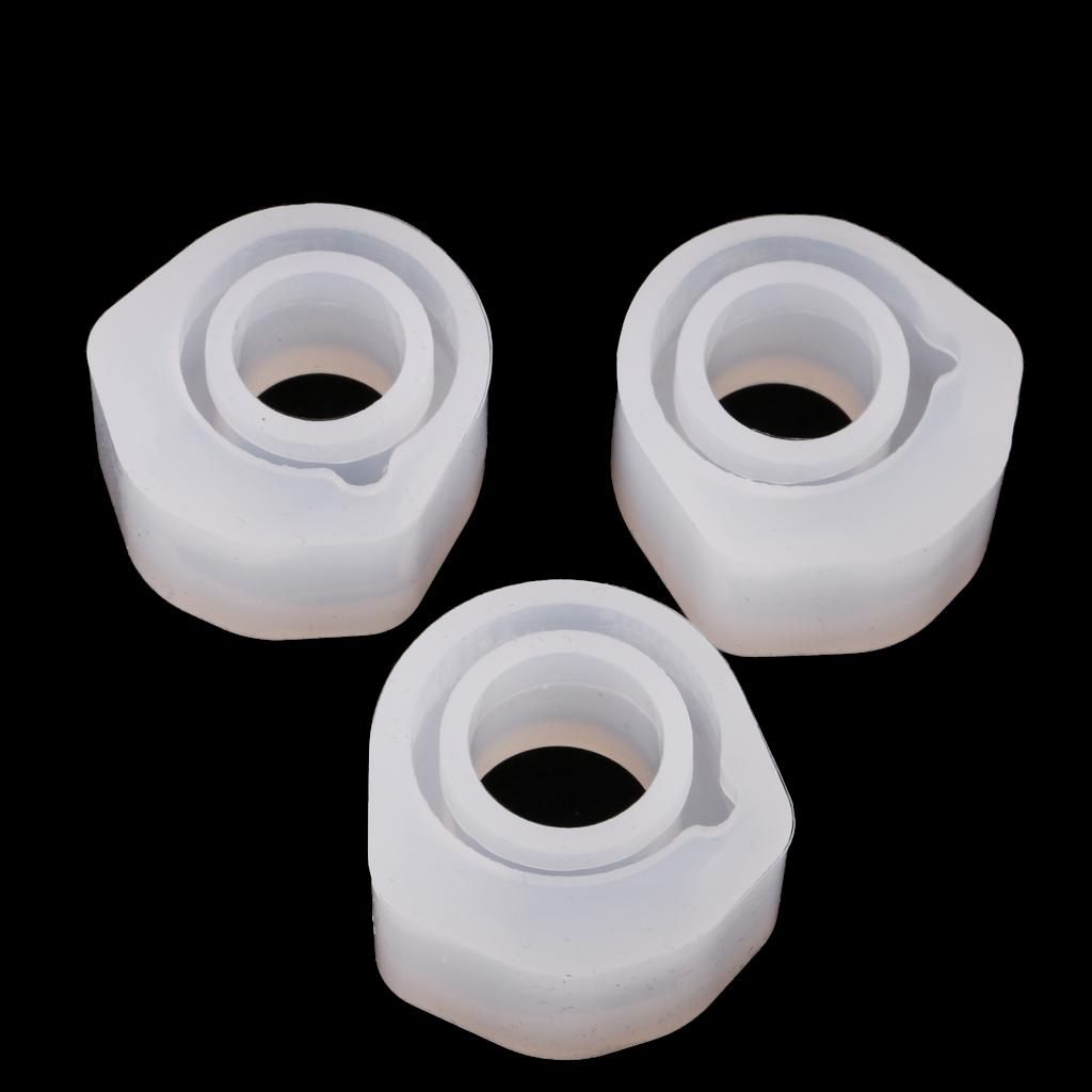 3 Pieces Mixed Size DIY Ring Silicone Mold Resin Casting Mould For